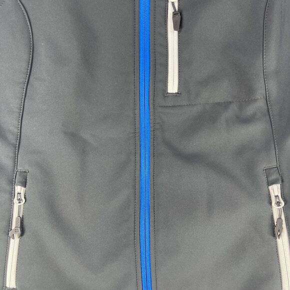 Engelbert Strauss Vest Womens Small Blue Fleece Lined Mock Neck Full Zip - Picture 4 of 13